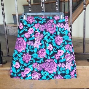 Vintage mini skirt size small Floral